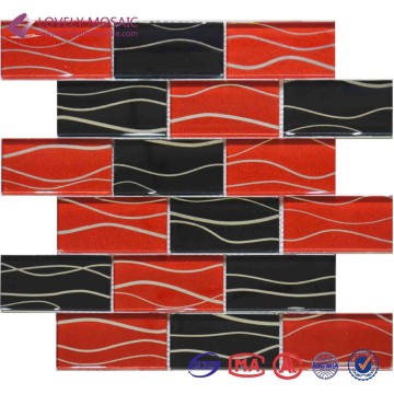 crystal black gold marble mosaic tiles for bathrooms