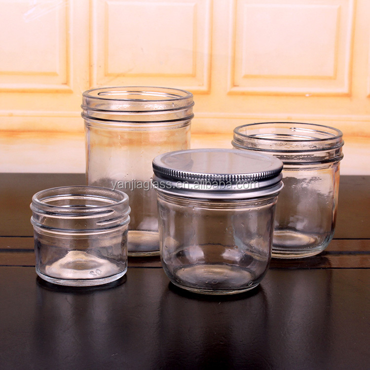 sealable Caviar glass storage jar 120ml