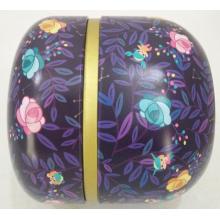 Garden Light Printing Round Tea Tin Box