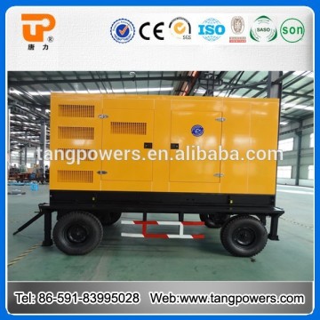 Trailer mounted generators 110kva movable emergency generators