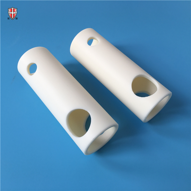 customized 99 alumina beige ceramic bushing sleeves