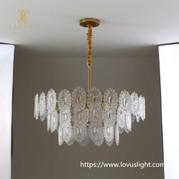 Plate shaped crystal modern design chandelier Concise style light luxury crystal chandelier