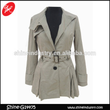 Deep-V Buckle Fabric lady windbreak