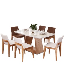 White Oak Dining Table and Chairs Set (SID8060)