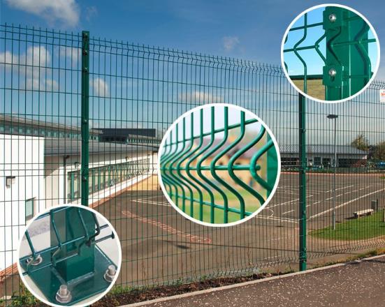 TUV Certification Welded Wire Mesh Fence, 3D Fence  triangle bend fence