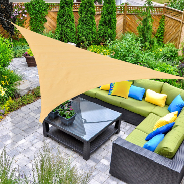 High-Quality Colorful Triangle Beach Sun Shade Sail