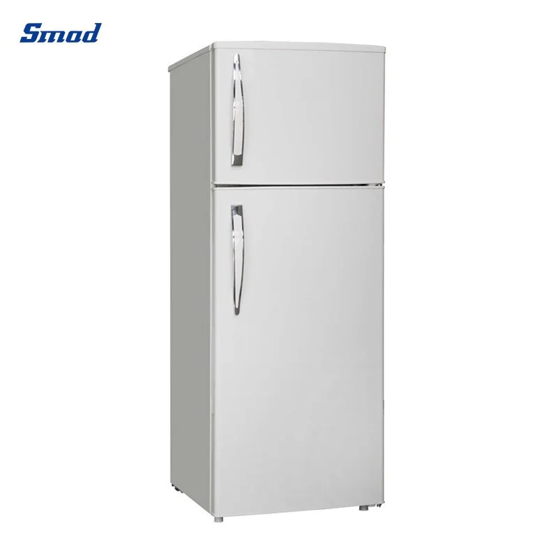 210L Home Use Double Door Manual Defrost Top Freezer Refrigerator