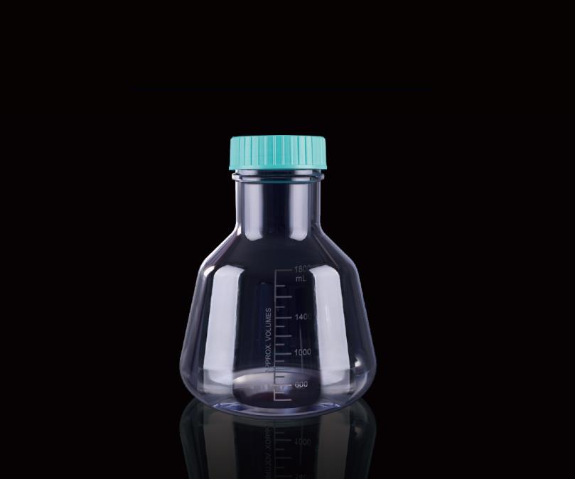 125ml PC Erlenmeyer Flask Cappled Vense Filter Cap