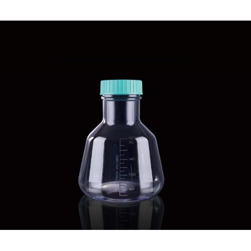 125ml PC Erlenmeyer Flask Flascled Bộ lọc thông hơi