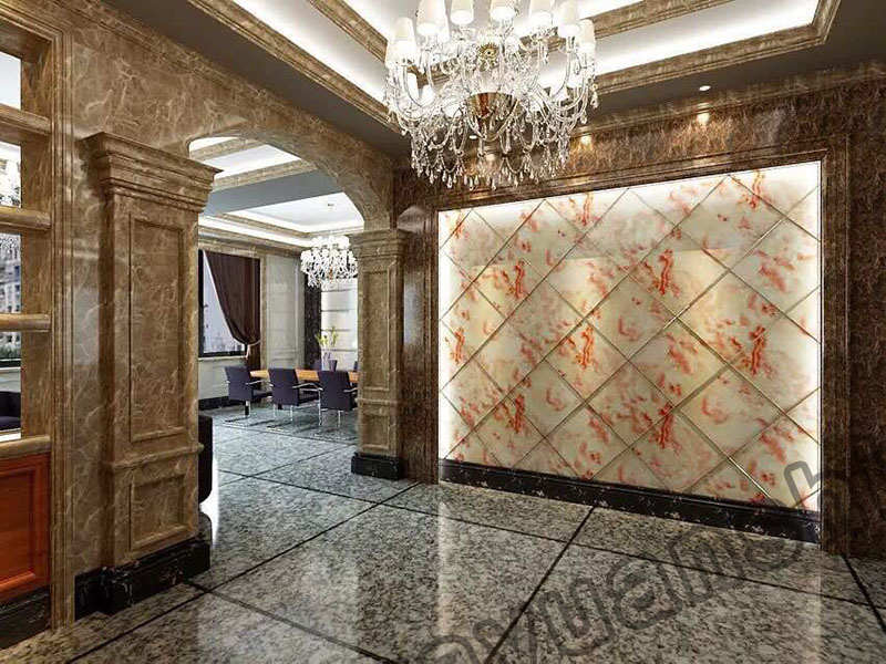 Interior Wall Decoration Artificial PVC Marble Panel