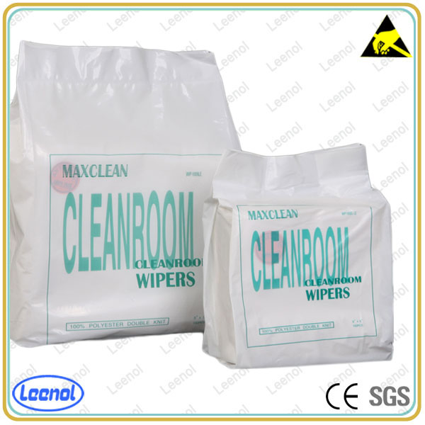 9''X9'' 130gsm Lint Free Polyester ESD Cleanroom Wipes