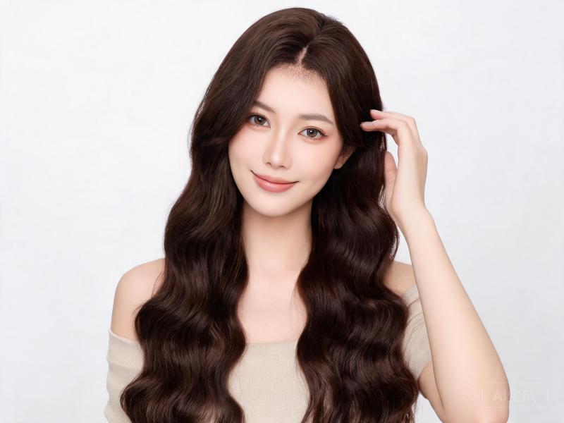 Dark Brown Wave Lace Front Wig Human Hair