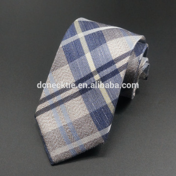 tartan silk linen tie