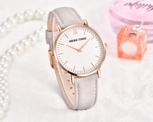 stylish stainless steel case back japan movt girls watch