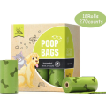 18 recharges rouleaux de sacs de caca pour animaux de compagnie compostables