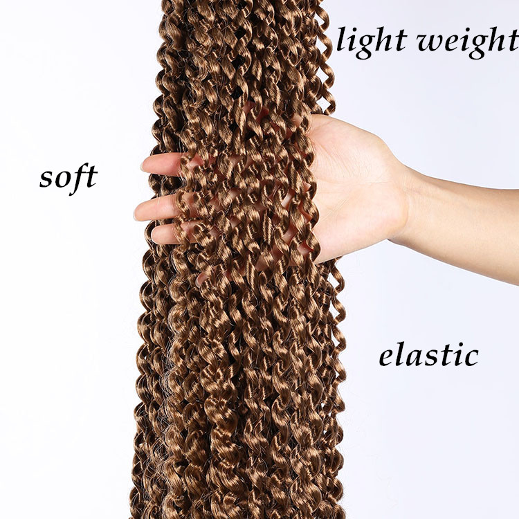 High Quality 18 Inch Passion Twist Hair Water Wave Crochet Hair Passion Twist Braids Synthetic Hair Extension