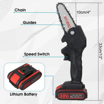 4 Inch Pruning Tool Handheld Mini Electric Chainsaw