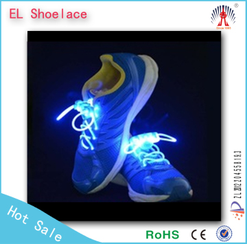 led shoelaces with battery/custom led shoelace/led flashing shoelace