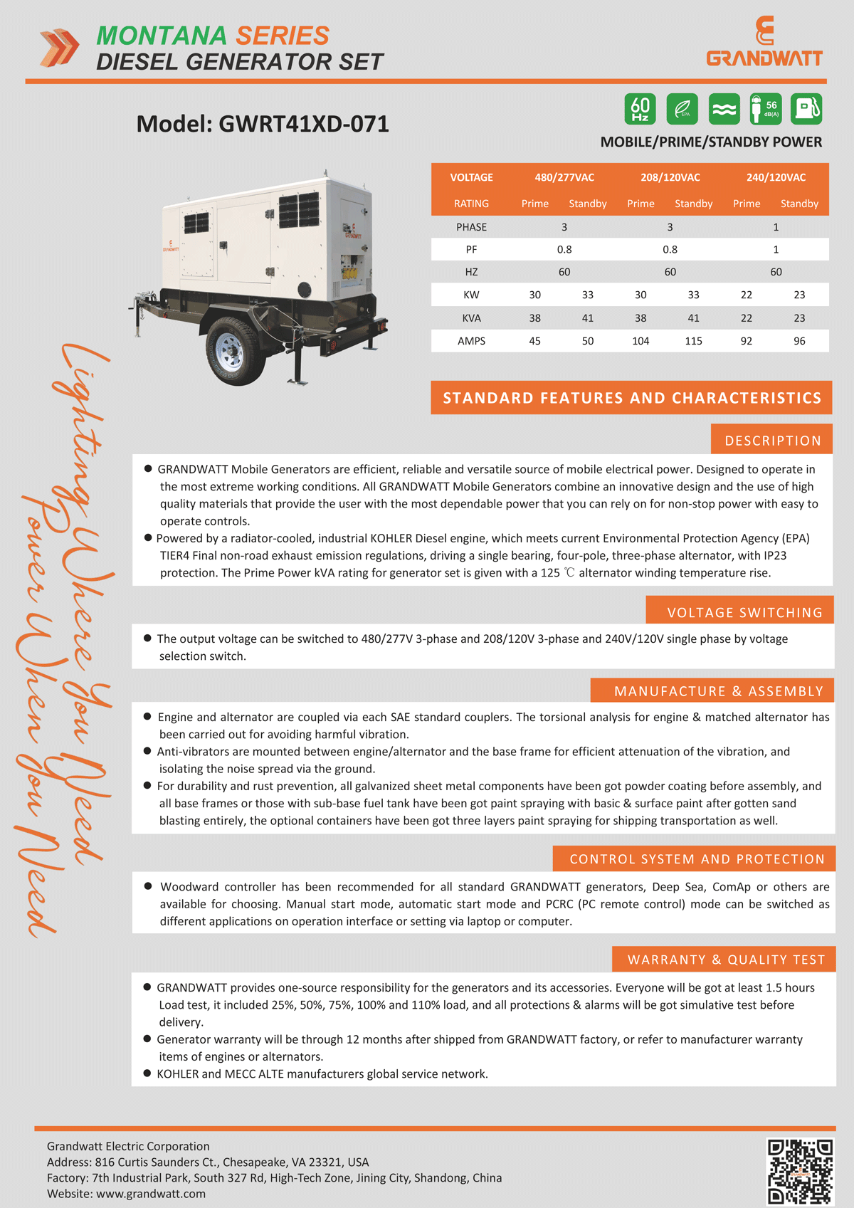 diesel generator set