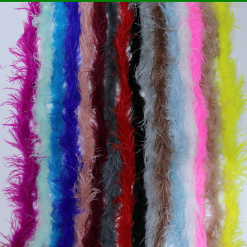 Wholesale Luxury Boas: 1Ply White Fluffy Ostrich Boas for Wedding, Costume, and Carnival Decor
