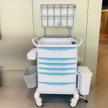 Steel ABS Anesthesia Trolley with Keyless Entry System