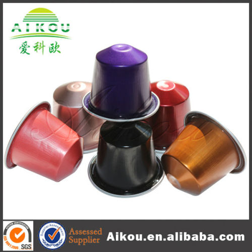 good quality eco-friendly aluminum foil coffee capsule for tin