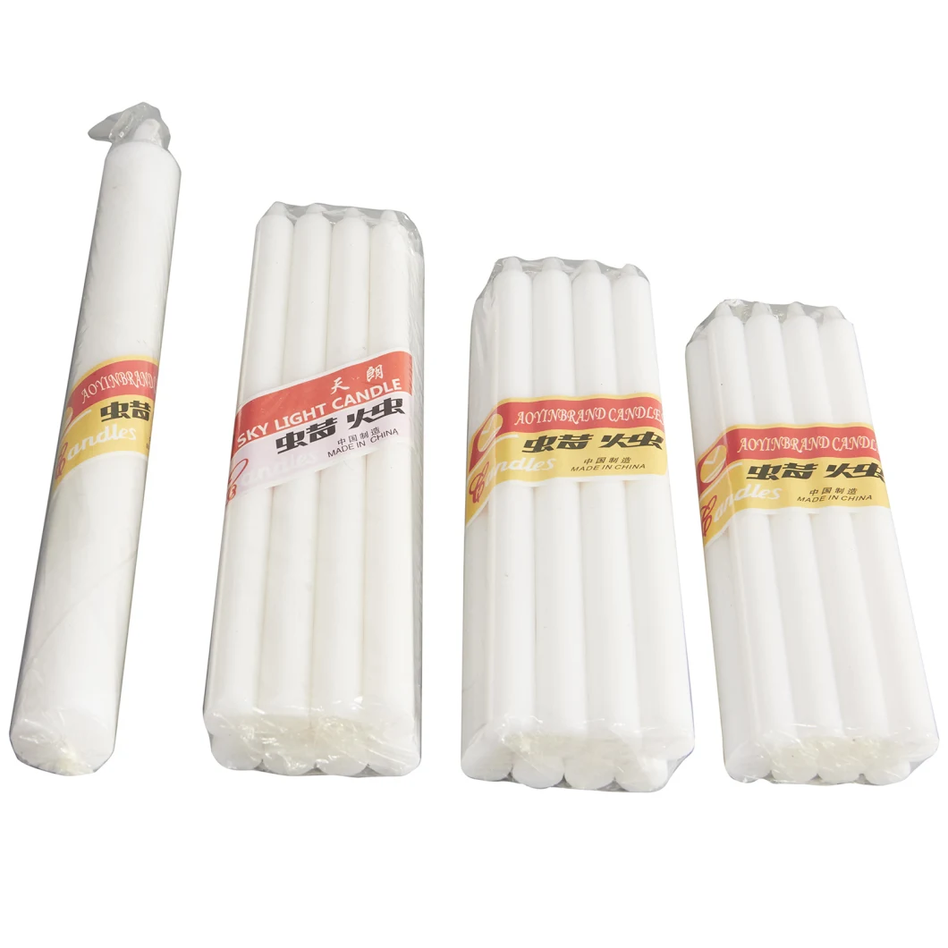 Long Burning Time Stick Utility White Dinner Candle / Velas / Bougies of Daily Household Use