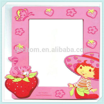 kids new models square pvc 3d baby photo frame