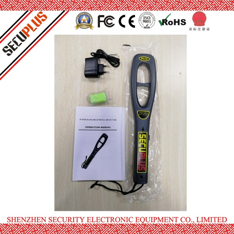 Sound and Light Alarm Hand Held Metal Detector Portable Security Scanner SPM-2009