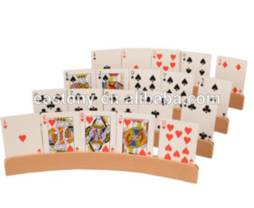 Wooden playing card holder poker holder