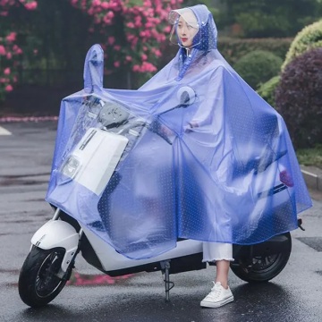 Unisex Clear Poncho: Custom LOGO PVC Raincoat for Biking and Cycling