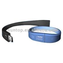 USB Drive with Silicone Bracelet