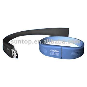 USB Drive with Silicone Bracelet