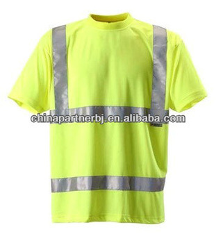 Reflective work high visibility t-shirts