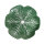 Зеленая капусная пластина лепестка керамической посуды