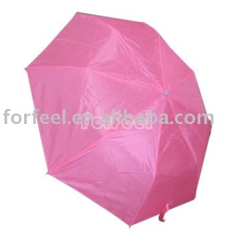 Three folding umbrella