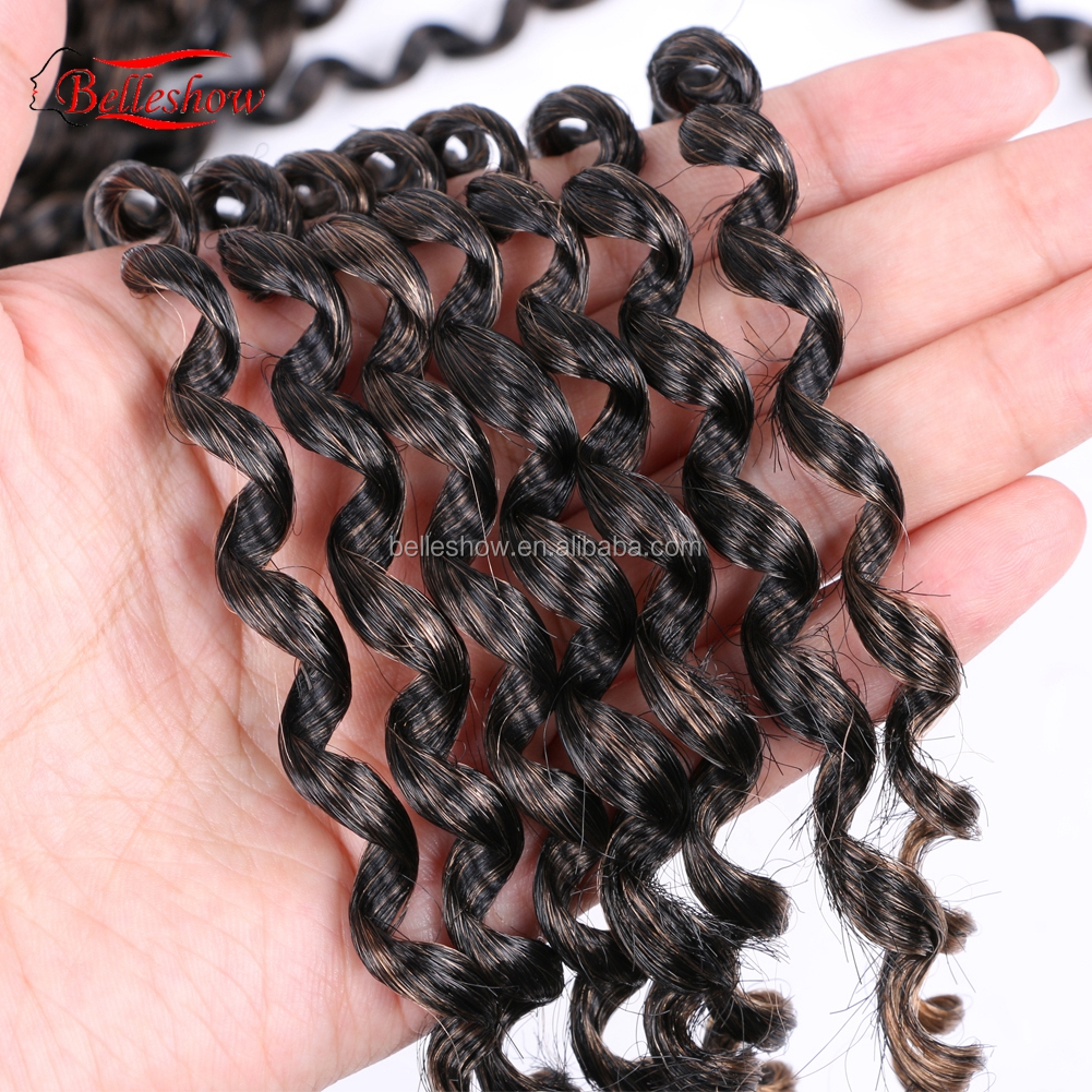 Hot sell New Design 18inch Water wave  Crochet Hair Braid Ombre Color Passion twist hair