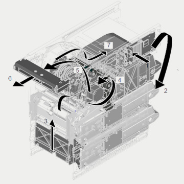 Papiergeld dispenser machine met munt -out -eenheid