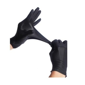 CE Black Nitrile Disposable Gloves