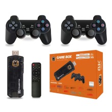 4K HDMI Compatible M8 Console Game Controller with 2.4G Wireless Dual Handle Stick Box