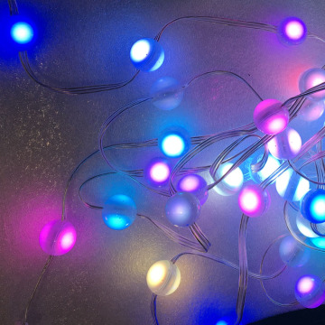 Iluminação de corda de bola LED de 20 mm RGB