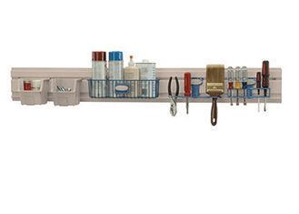 4 Foot Lengths Grey Garage Wall Panels , Garage Wall Shelvi