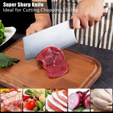 Carbon Steel Pakka Wood Chinese Cleaver Chopping Knife
