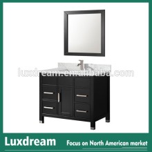 36" Solid Wood Bathroom Vanity with Solid Wood Legs
