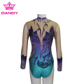 Leotard Gymnastics Lengan Panjang Mesh sing Bisa Disesuaikan