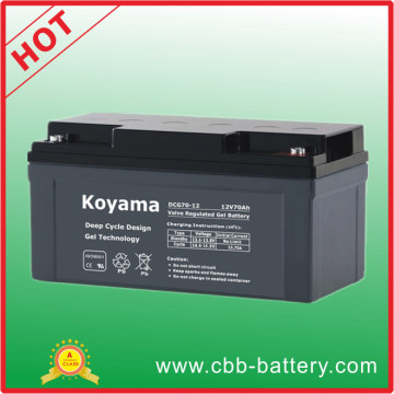 70ah 12V Deep Cycle Battery Gel Battery for Floor Machine