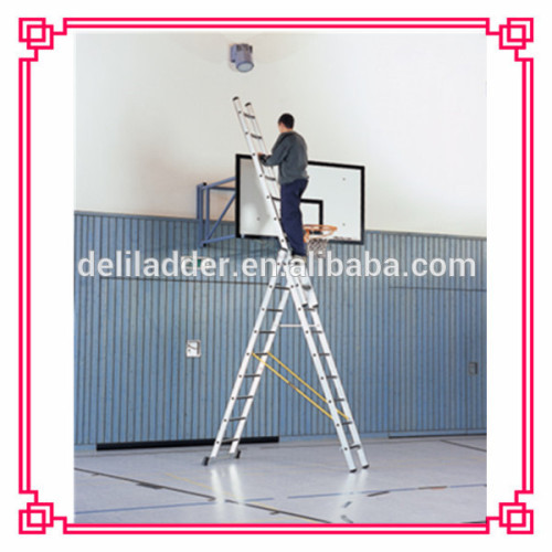 ladder aluminium extension ladder with EN131