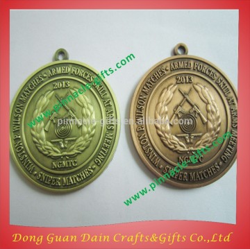 Taekwondo sport zinc copper ribbon medal