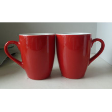 Red Glazed Porcelain Mug (CY-P573)