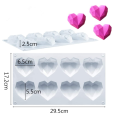 Food Grade Diamond Heart Silicone Mold for Cake